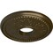Ekena Millwork Tirana Ceiling Medallion (Fits Canopies up to 4 3/4"), 13 7/8"OD x 3 3/4"ID x 1 1/4"P, Brass CM13TIBRS - alternate 2